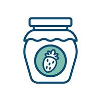 jam jar icon vector design template in white background