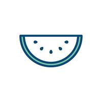 water melon icon vector design template in white background