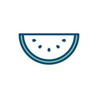 water melon icon vector design template in white background