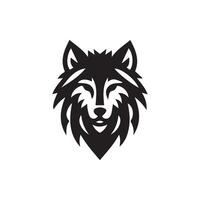 Wolf head illustration Logo Design. Wolf mascot vector