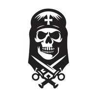 skull logo icon design vector illustration  design template