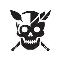 skull logo icon design vector illustration  design template