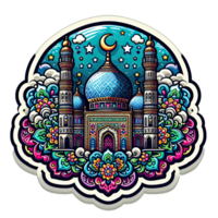 AI generated islamic symbol and logo representing the festive spirit of islamic event and celebration png