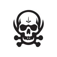 skull logo icon design vector illustration  design template