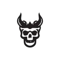 skull logo icon design vector illustration  design template