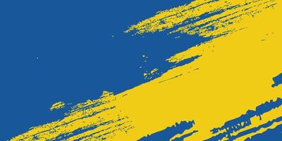 Abstract blue and yellow brush background, Free Vector