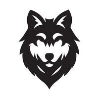 Wolf head illustration Logo Design. Wolf mascot vector