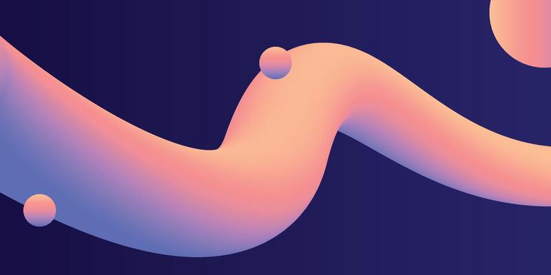 Fluid flow background. Fluid wave pattern. Colorful gradient. Abstract cover. Liquid wave. Pro Vector