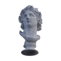 mar centauro busto estatua, 3d renders, aislado, Perfecto para tu diseño png