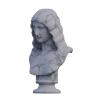 Barbarian Woman  statue, 3d renders, isolated, perfect for your design png