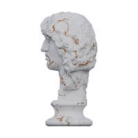 barbare chef statue, 3d rend, isolé, parfait pour votre conception png