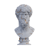 Lucius Verus  statue, 3d renders, isolated, perfect for your design png