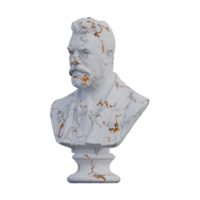 carl jacobsen statue, 3d rend, isolé, parfait pour votre conception png