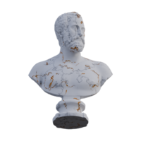 ottavio farnese statua, 3d rende, isolato, Perfetto per il tuo design png