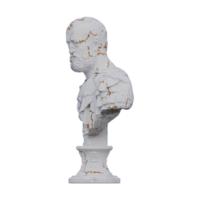 busto de cosimo yo Delaware 'médicos estatua, 3d renders, aislado, Perfecto para tu diseño png