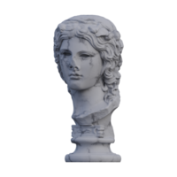 Dionysus  statue, 3d renders, isolated, perfect for your design png