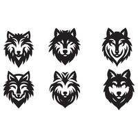 Wolf head illustration Logo Design. Wolf mascot vector