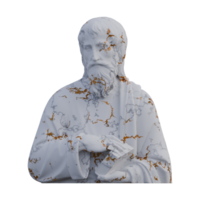 un Santo con un estatua de libro, 3d renders, aislado, Perfecto para tu diseño png