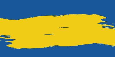 Abstract blue and yellow brush background, Free Vector