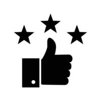 thumb up icon vector design template in white background