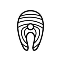 fish meat icon vector design template in white background