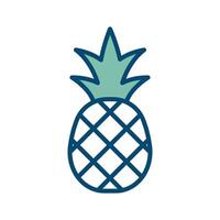 piña icono vector diseño modelo en blanco antecedentes