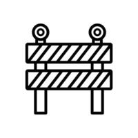 road barrier icon vector design template in white background