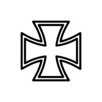 cross icon vector design template in white background