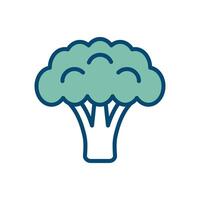 broccoli icon vector design template in white background