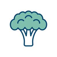 broccoli icon vector design template in white background