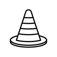 traffic cone icon vector design template in white background