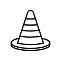 traffic cone icon vector design template in white background