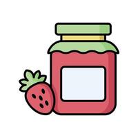 jam jar icon vector design template in white background
