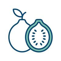 guayaba icono vector diseño modelo en blanco antecedentes