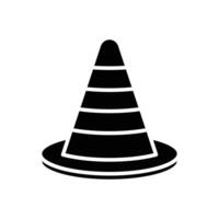 traffic cone icon vector design template in white background