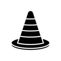 traffic cone icon vector design template in white background