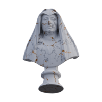 buste van camilla barbadori standbeeld, 3d geeft weer, geïsoleerd, perfect voor uw ontwerp png