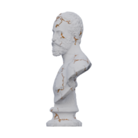 ottavio farnese statua, 3d rende, isolato, Perfetto per il tuo design png