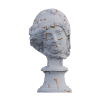 Mourning Penelope  statue, 3d renders, isolated, perfect for your design png