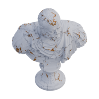 Bust of Cosimo I de 'Medici statue, 3d renders, isolated, perfect for your design png
