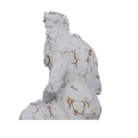 Moïse statue, 3d rend, isolé, parfait pour votre conception png