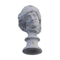 Mourning Penelope  statue, 3d renders, isolated, perfect for your design png