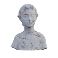 John a batista estátua, 3d renderiza, isolado, perfeito para seu Projeto png