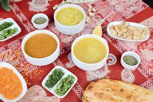 Assorted Bowls of Food Displayed on a Table photo