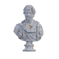 Septimio Severus estatua, 3d renders, aislado, Perfecto para tu diseño png