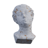 unwise Virgin  statue, 3d renders, isolated, perfect for your design png