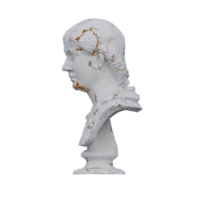 romain Dame statue, 3d rend, isolé, parfait pour votre conception png