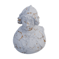 casco revestido hombre estatua, 3d renders, aislado, Perfecto para tu diseño png