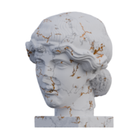 Orfeo estatua, 3d renders, aislado, Perfecto para tu diseño png