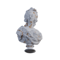 Marie Antoinette  statue, 3d renders, isolated, perfect for your design png